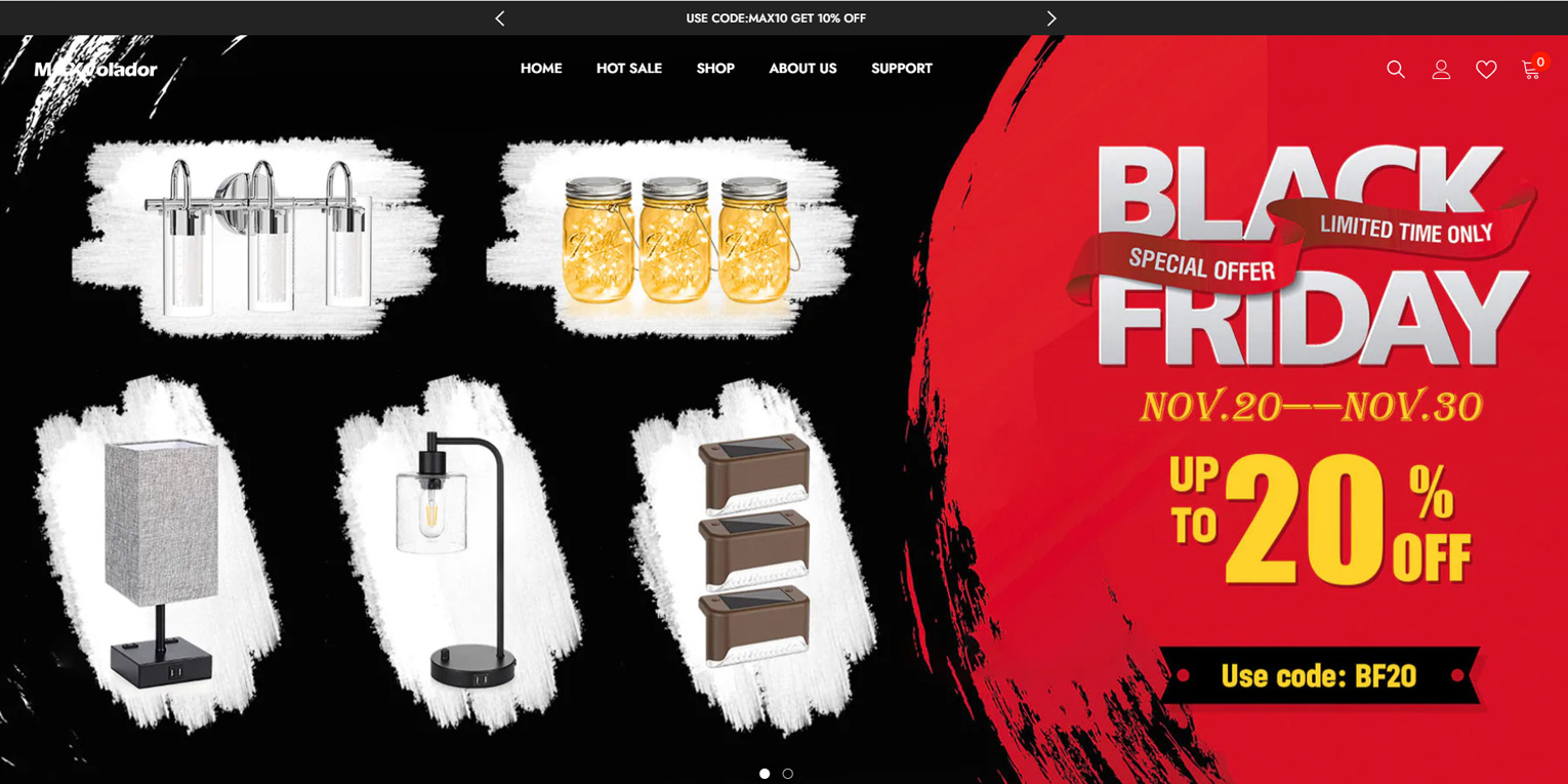 LED灯 外贸商城网页商城+系统